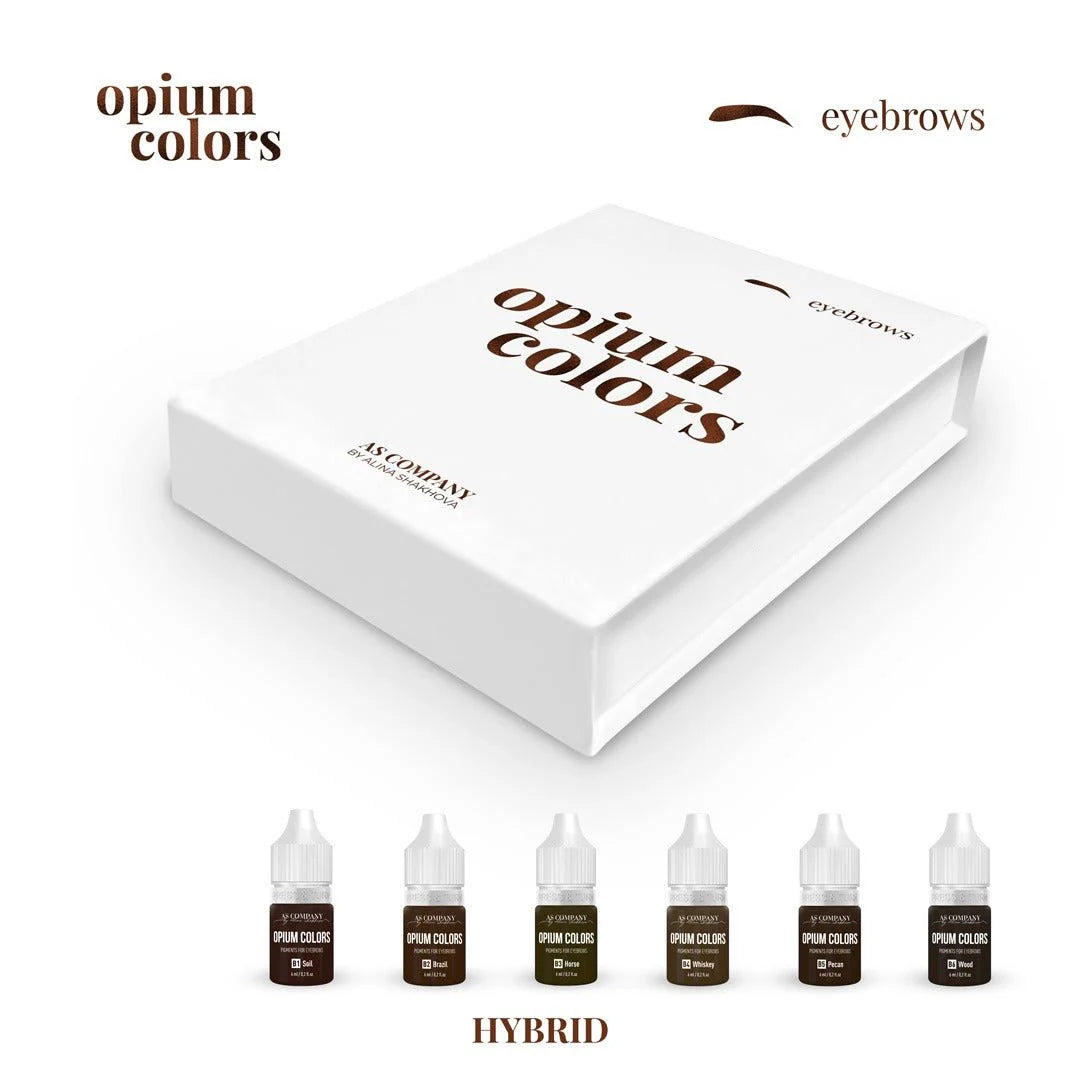 AS COMPANY Augenbrauen-Set (Opium Farben) 6 Stk./6ml