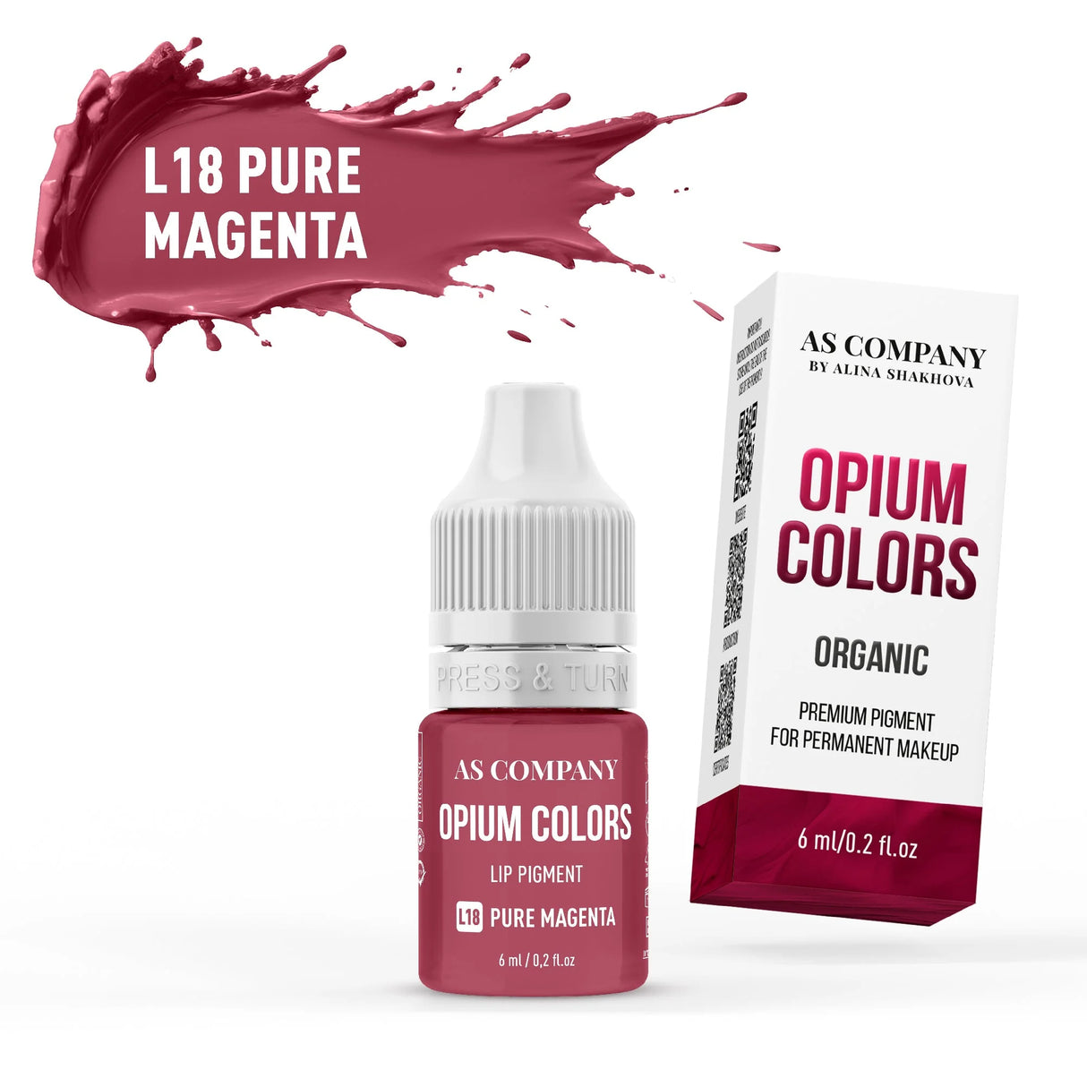 AS COMPANY L18-Reines Magenta (OPIUM FARBEN) 6/15ml