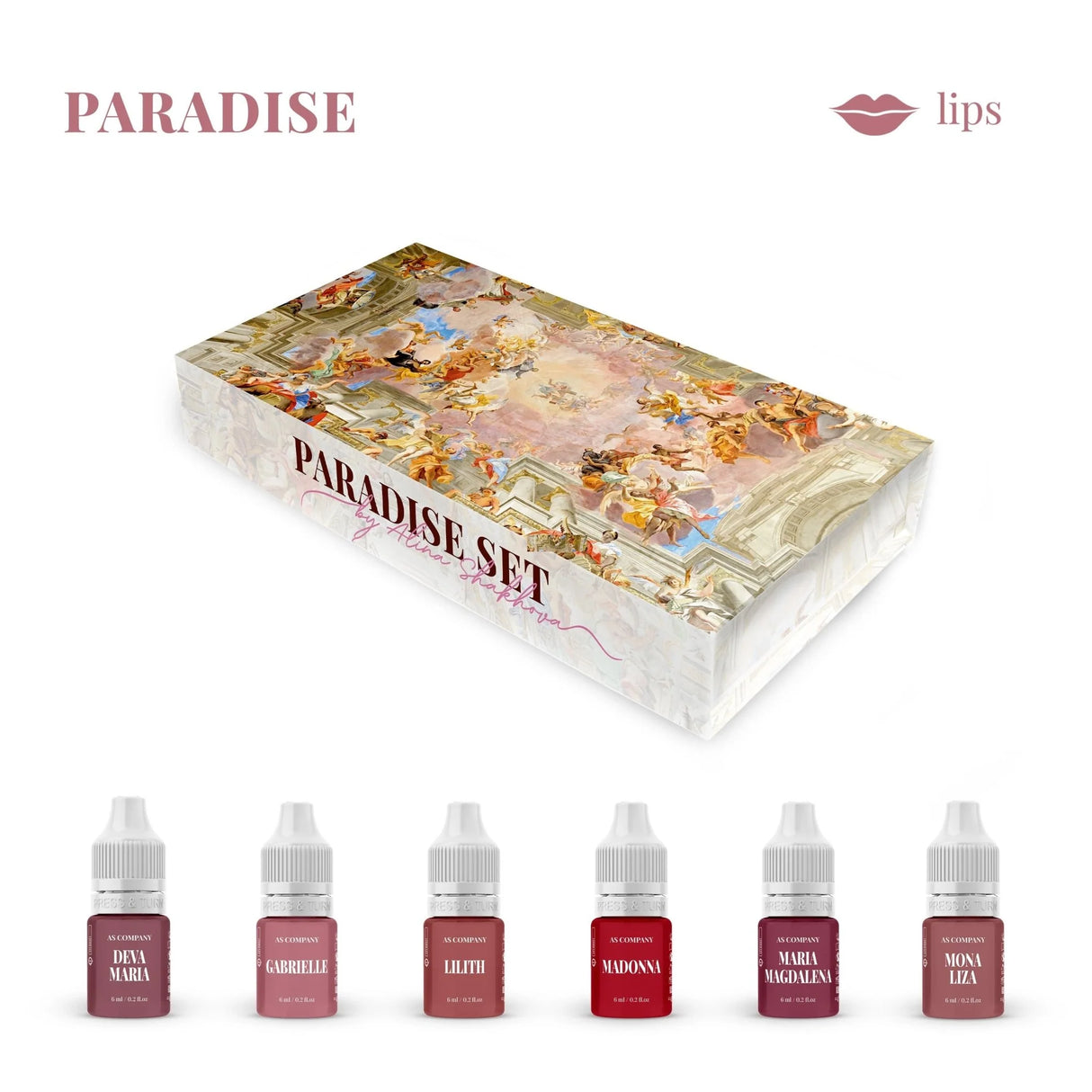 LIPPENSET - PARADIES VON ALINA SHAKHOVA 6 Stk / 6 ml