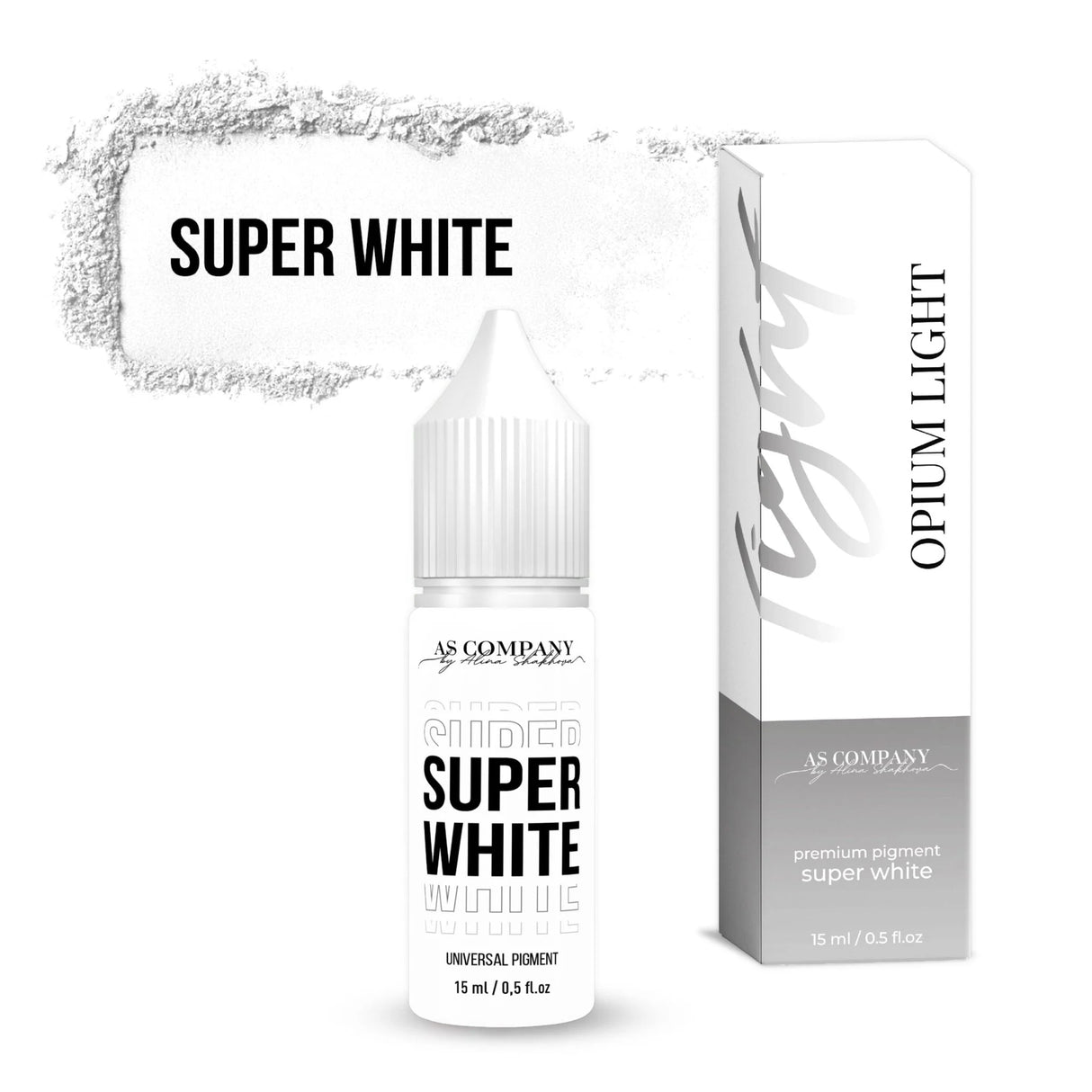 AS COMPANY SUPER WHITE universelles Pigment (OPIUM LIGHT) 6/15ml