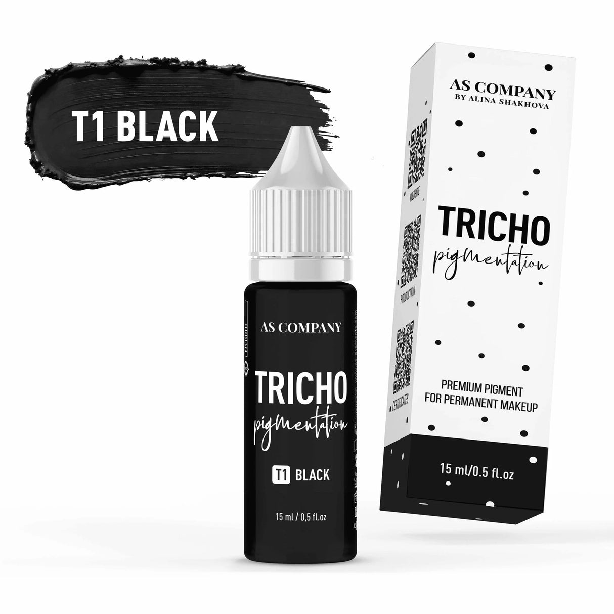 AS COMPANY T1 Schwarz (TRICHOPIGMENTATION) 15ml