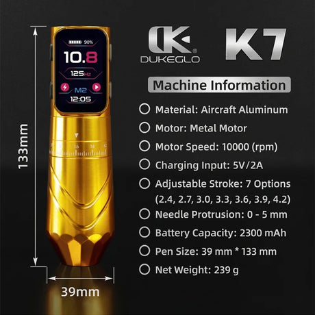 AVA K7 Wireless Tattoo Machine Kit - BVShop