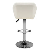 Bar stool m01 quilted adjustable white - BVShop