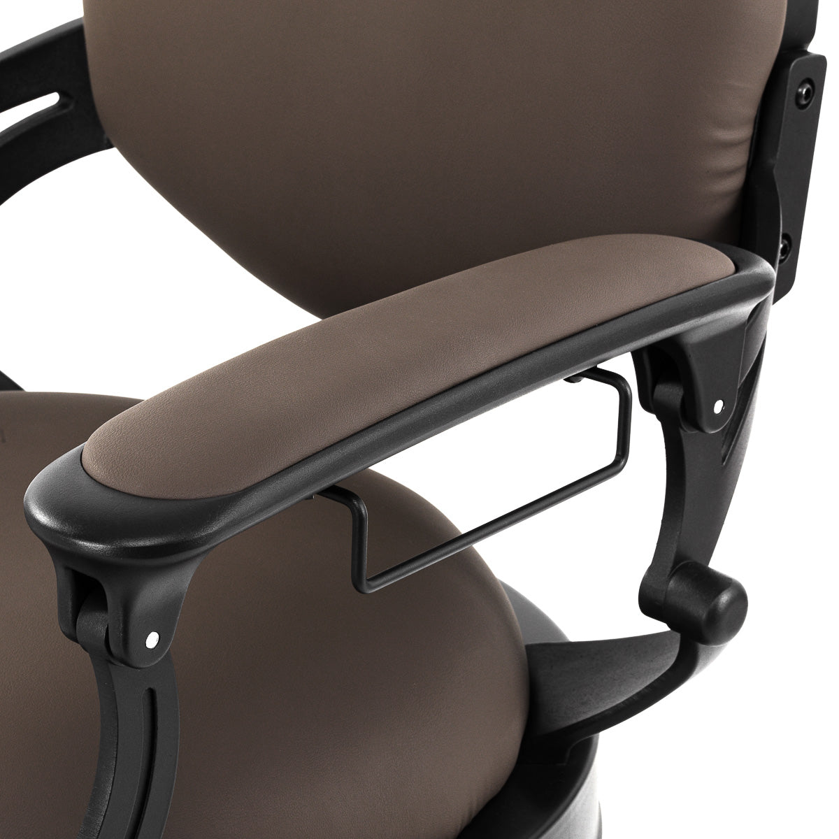 Barber chair Gabbiano Niccolo brown buttonless - BVShop