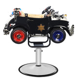 Barbershop chair, toy car, police b082 - BVShop