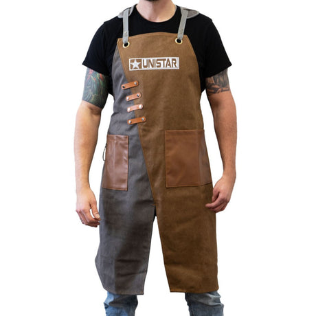 Unistar protective tattoo apron in brown