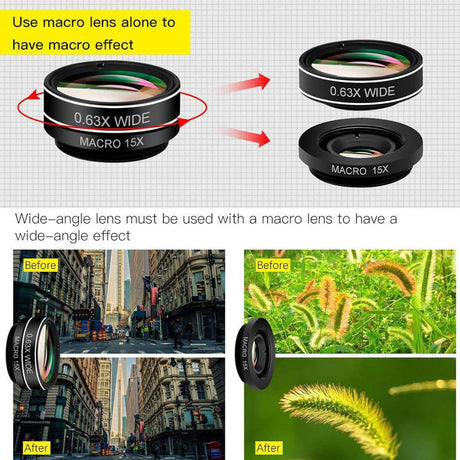 Smartphone Lens Kit 7 in 1 - BVShop
