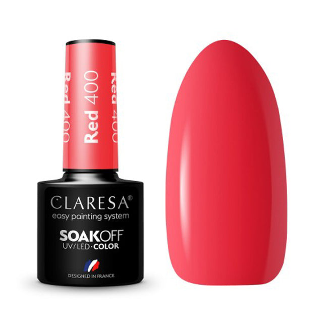 CLARESA Hybrid nail polish RED 400 -5g - BVShop