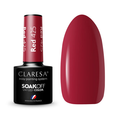 CLARESA Hybrid nail polish RED 425 -5g - BVShop