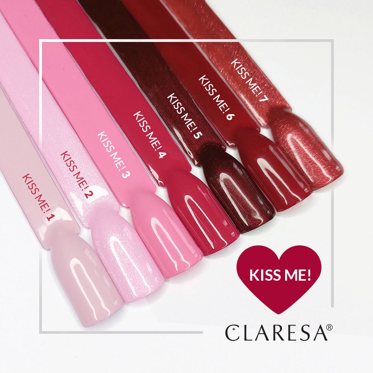 CLARESA hybrid polish Kiss Me! 1-5g - BVShop