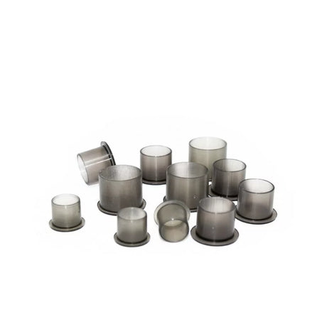 Set of 100 clear black ink caps in small, medium, and large sizes by AVA, showing the caps' transparent design and different sizes.