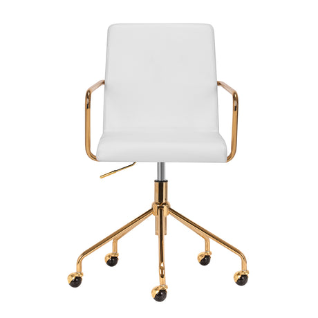 Cosmetic chair QS-OF211G gold light grey - BVShop