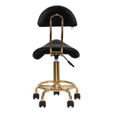 Cosmetic stool 6001-G gold black - BVShop