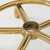 Cosmetic stool 6001-G gold black - BVShop