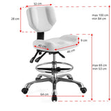 Cosmetic stool a-4299 white - BVShop