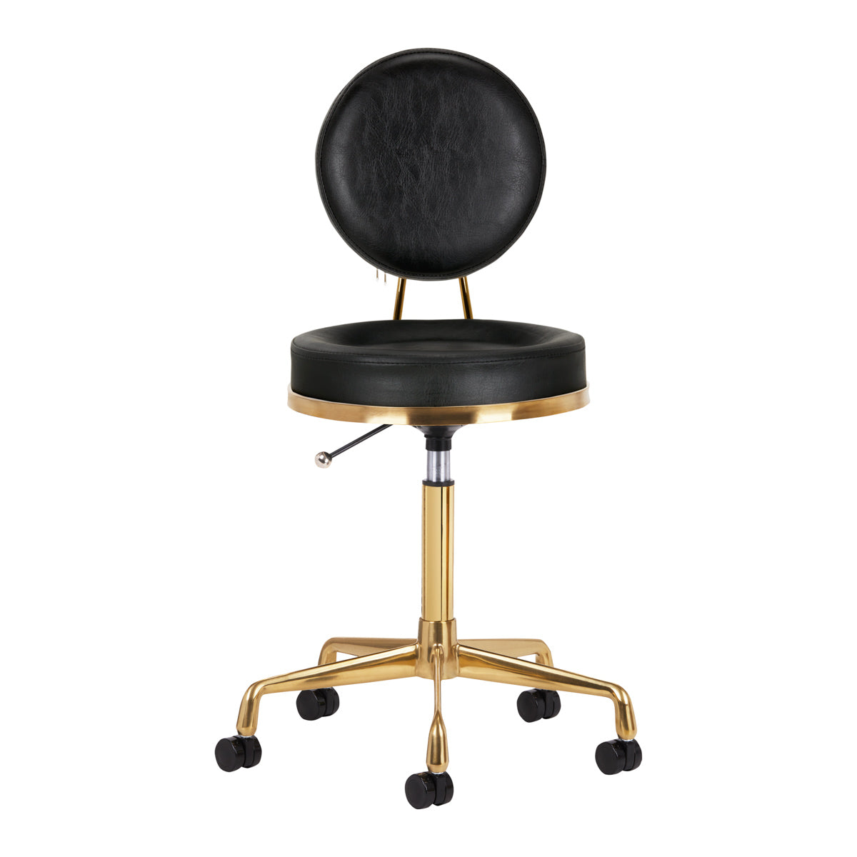 COSMETIC STOOL H5 GOLD BLACK - BVShop