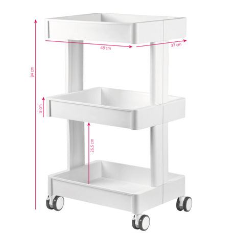 Cosmetic trolley 084 white - BVShop