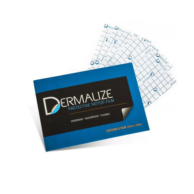 Dermalize Pro Protective Film 15x10cm for fresh tattoo coverage