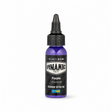 Dynamic Platinum Purple Tätowierfarbe 30ml, Flasche auf weißem Hintergrund mit weichem natürlichem Schatten