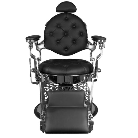 Gabbiano Barber Chair Giulio silver black - BVShop