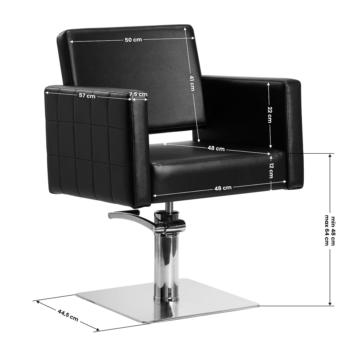 Gabbiano Black Ankara styling chair - BVShop