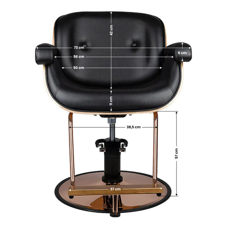 Gabbiano black venice barber chair - BVShop