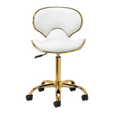 Gabbiano cosmetic stool Q-4599G White - BVShop