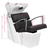 Gabbiano hairdresser wash unit Brussels black - BVShop