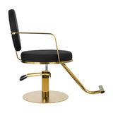 GABBIANO HAIRDRESSING CHAIR ARRAS BLACK GOLD - BVShop