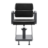 Gabbiano hairdressing chair Porto gray black - BVShop