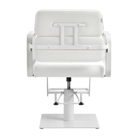 Gabbiano hairdressing chair Porto white white - BVShop