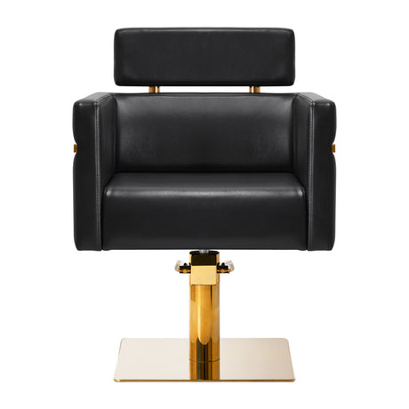 Gabbiano hairdressing chair Toledo gold black - BVShop