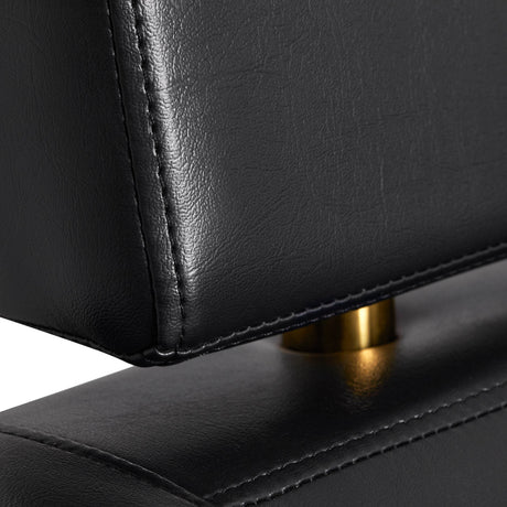 Gabbiano hairdressing chair Toledo gold black - BVShop