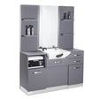 Gabbiano hairdressing console with a wash basin b085 gray - BVShop
