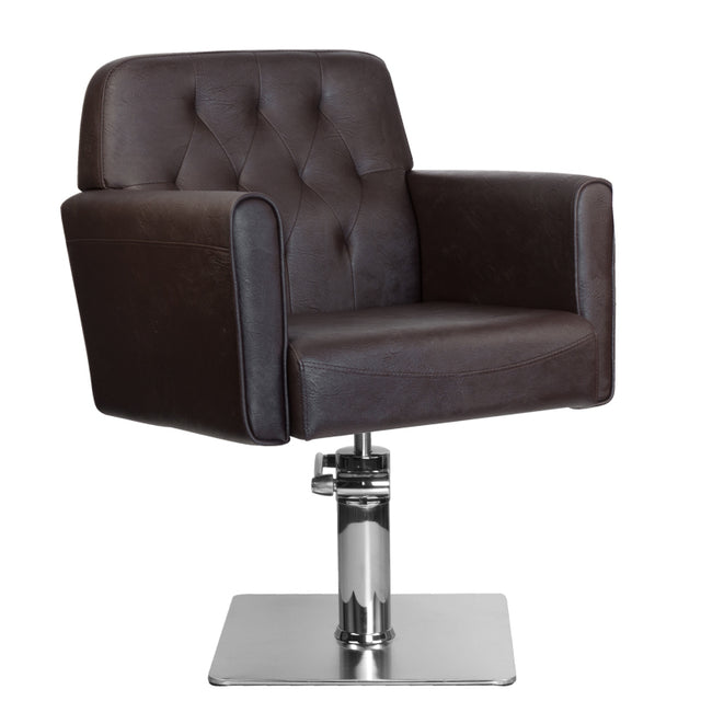 Gabbiano hamburg brown hairdressing chair - BVShop