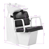 Gabbiano Porto hair wash unit white black - BVShop