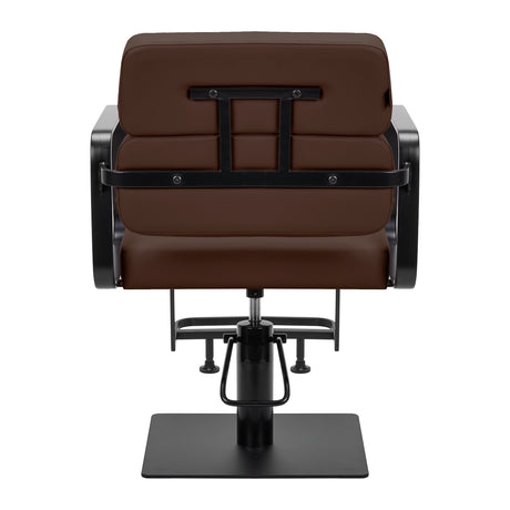 Gabbiano Porto hairdressing chair black chocolate - BVShop