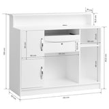 Gabbiano Reception Desk G26B White - BVShop
