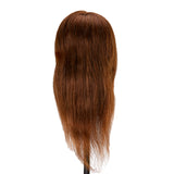 Gabbiano WZ1 hairdressing training head, natural hair, color 4#, length 16" - BVShop