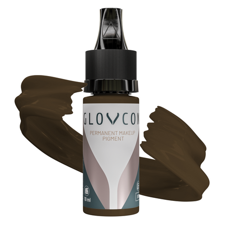 GLOVCON Ash Brown hybrid eyebrow PMU pigment 10ml bottle