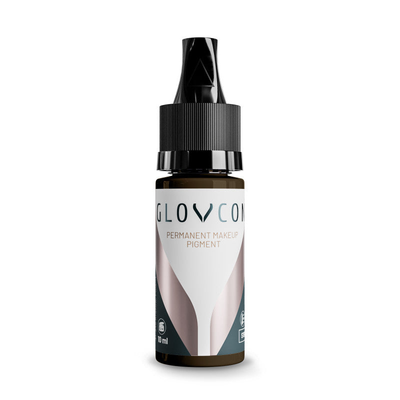 GLOVCON PMU Ash Brown medium brow pigment with olive undertone
