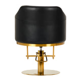 Hairdressing chair Burgos black gold - BVShop