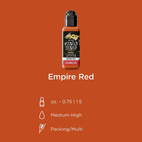 Kuro Sumi Imperial Tattoo Ink Empire Red - BVShop