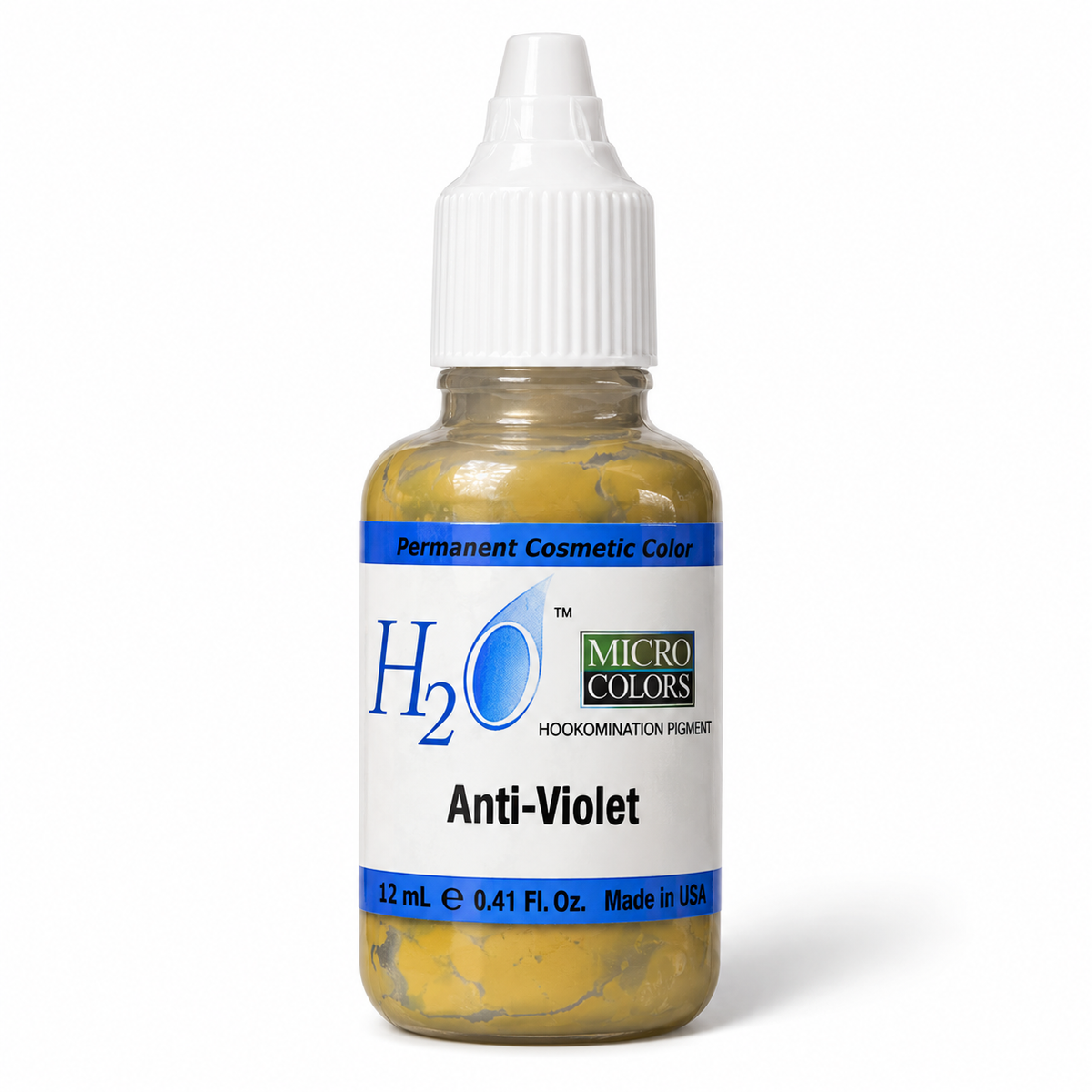 Li Pigments Micro Colors H2O Anti-Violet Practice Pigment 12ml — bottle on white background with soft shadow