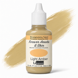 Li Pigments Forever Areola & Skin Light Amber Pigment 12ml - bottle with liquid pigment colour swipe