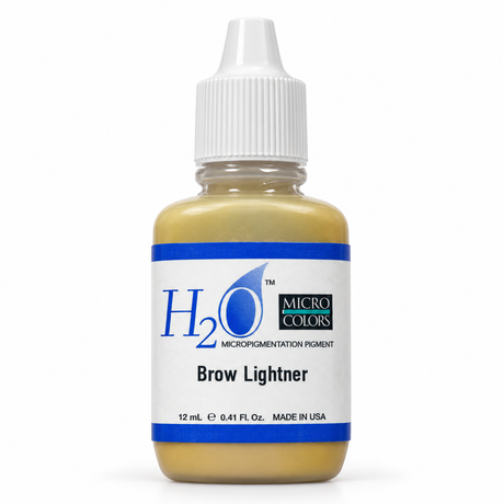 Li Pigments Micro Colors H2O Brow Lightener Practice Pigment 12ml — bottle on white background with soft shadow