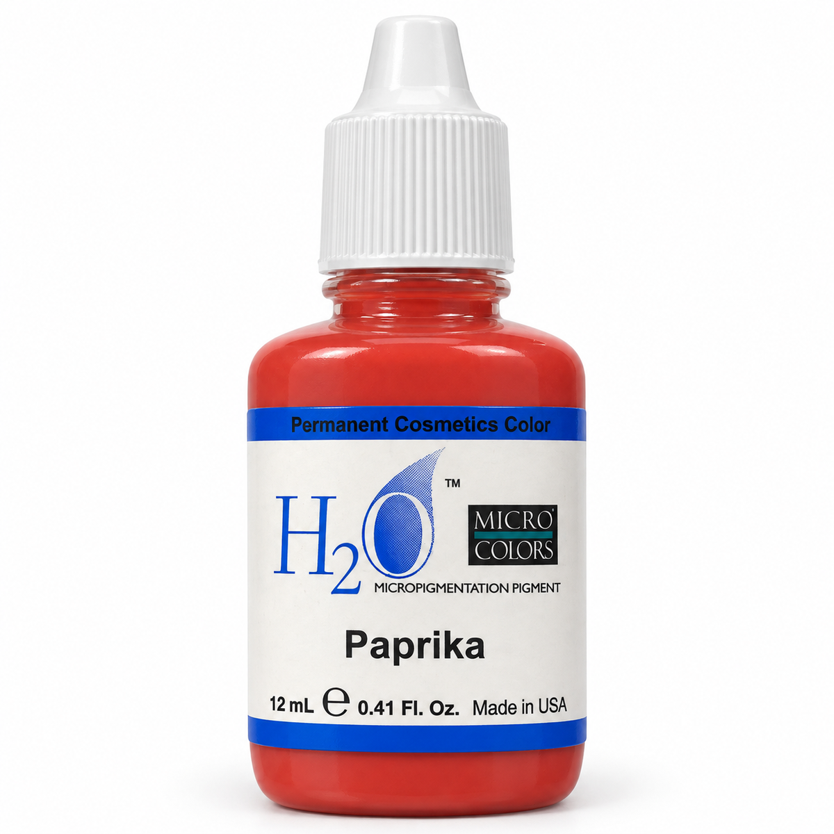 Li Pigments Micro Colors H2O Paprika Practice Pigment 12ml — bottle on white background with soft shadow