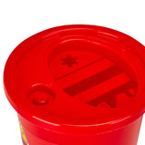 MEDICAL WASTE CONTAINER 0.7 L RED - BVShop