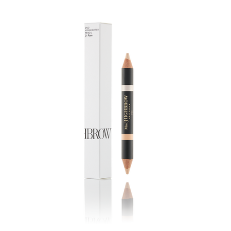 Mrs Highbrow Highlighting Duo Brow Pencil 01 Rose - BVShop