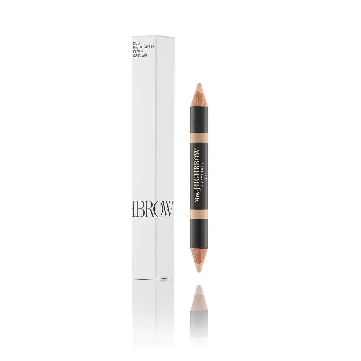 Mrs Highbrow Highlighting Duo Brow Pencil 02 Vanilla - BVShop